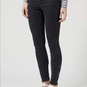 Topshop Jamie jeans zipper ankle